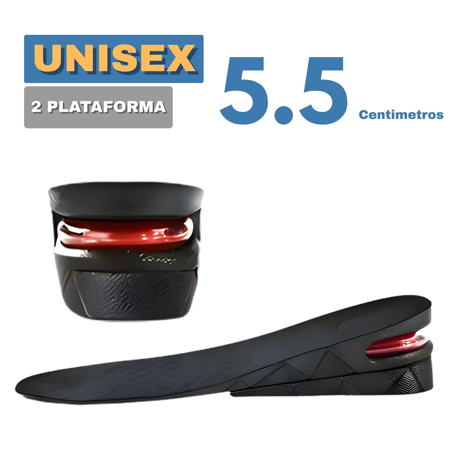 Pack Estatura Pro: Plantillas 7.5cm + 2 Pares de Medias Deportivas Premium