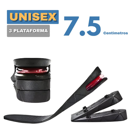 Pack Estatura Pro: Plantillas 7.5cm + 2 Pares de Medias Deportivas Premium